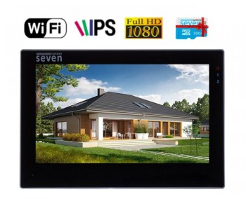 IP домофон с Wi-Fi SEVEN DP-7577FHDW - IPS black 