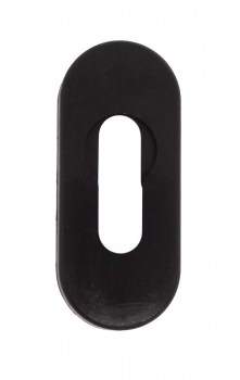 Накладка на дверной цилиндр ПВХ черная