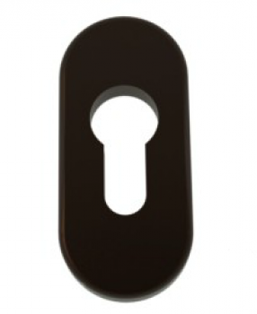 Накладка на дверной цилиндр ПВХ коричневая